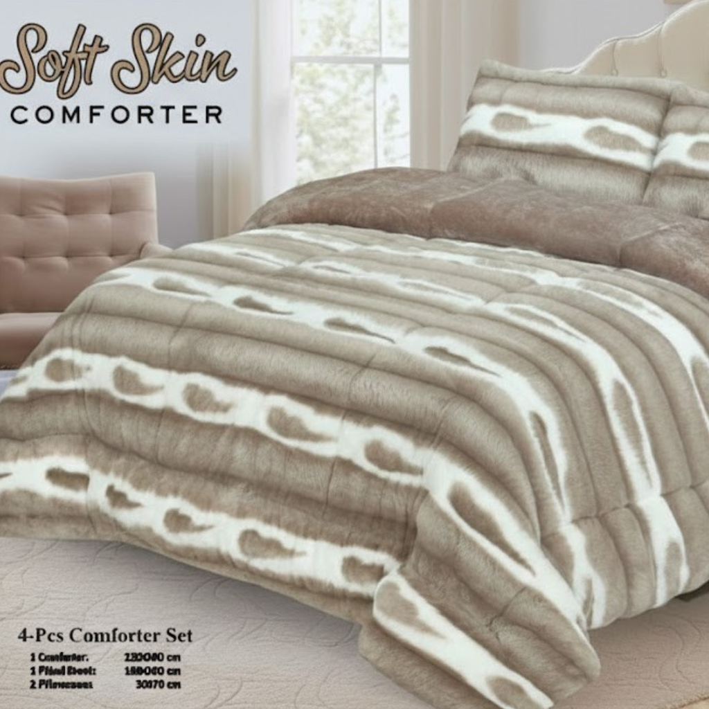 faux fur comforter